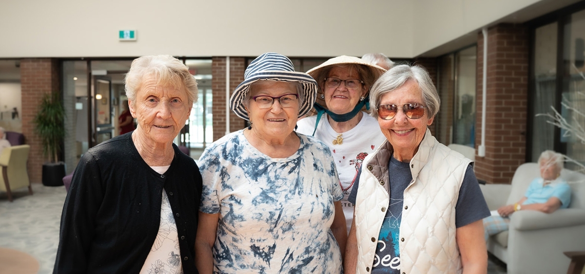 Canterbury ladies enjoying time together at Canterbury Foundation Senior Living