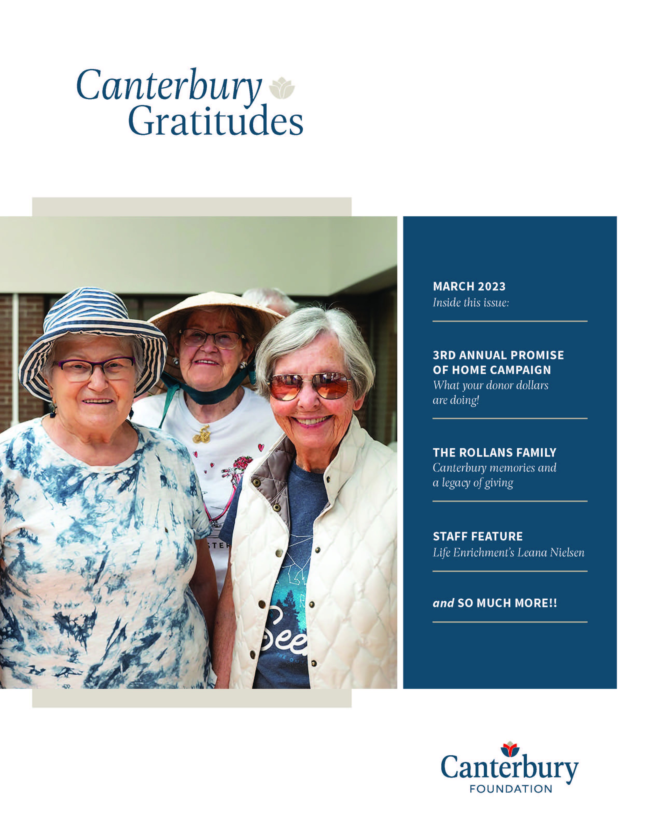 Canterbury Foundation - Gratitudes | Spring 23