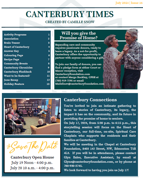 Canterbury July 2024 Newsletter