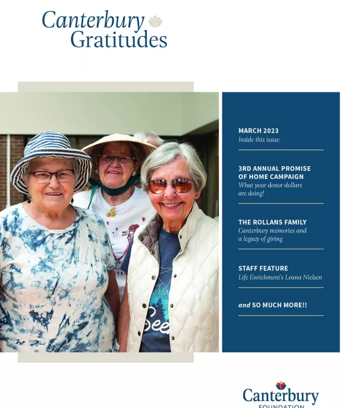 Canterbury Foundation - Gratitudes | Spring 23